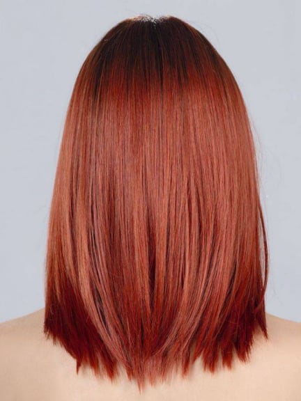 Perruque Drive Mono Part d'Ellen Wille — carré long, bordure invisible, fibre résistante