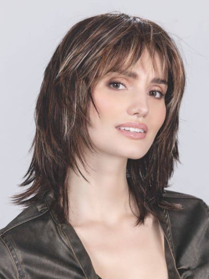 Perrruque Rainbow — Longue chevelure effilée avec frange, collection Perucci (Ellen Wille)