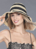 Chapeau San Remo Ellen Wille noir et sable, large bord de plage, protection soleil élégante