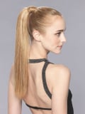 Queue de cheval Aqua Ellen Wille : extension lisse 45 cm avec clip, fibre synthétique résistante à la chaleur jusqu’à 130°C
