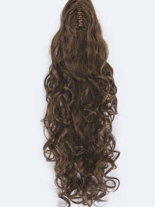 Postiche queue de cheval bouclée Sangria Ellen Wille, fixation pince, longueur 35-60 cm, effet naturel glamour