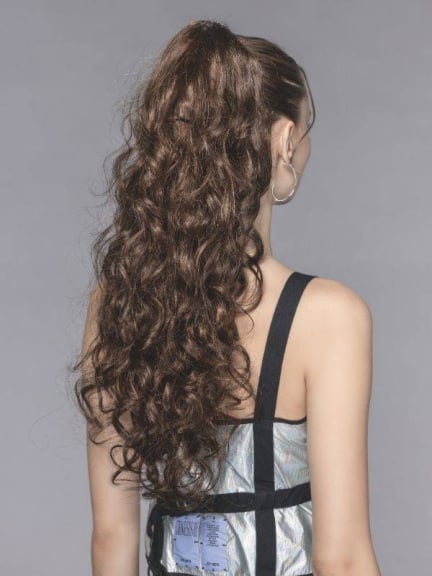 Sublimez Queue de cheval pince Sangria ondulée 35-60 cm fixation facile