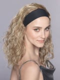 Semi-perruque Cosmopolitan Ellen Wille : boucles, volume et longueur 28-42 cm, fibre synthétique résistante à la chaleur, peigne