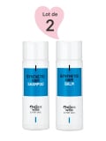 Pack Ellen Wille shampooing + baume pour perruques en cheveux synthétiques : nettoyage, démêlage et brillance.