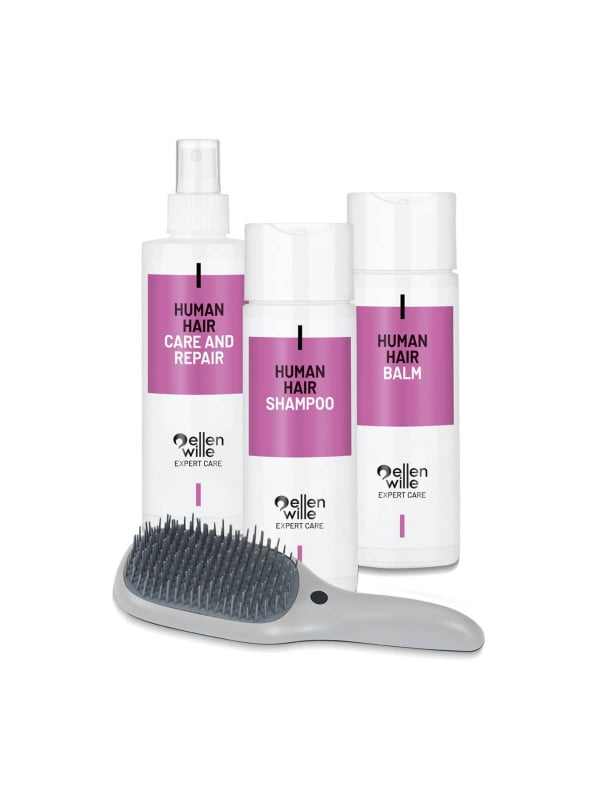 Soignez votre coiffure — Kit de soins Ellen Wille : Shampooing, Baume, Care'n Repair et Brosse