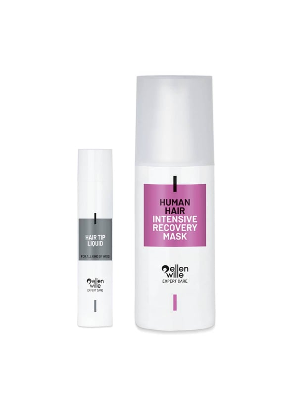 Pack soin perruque cheveux naturels : masque régénérateur 200 ml et protecteur anti-fourches pour pointes soyeuses
