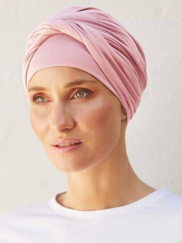 Bonnet turban Easy Bambou Christine Headwear en viscose de bambou Caretech®, doux et respirant, idéal en cas d’alopécie ou chimi
