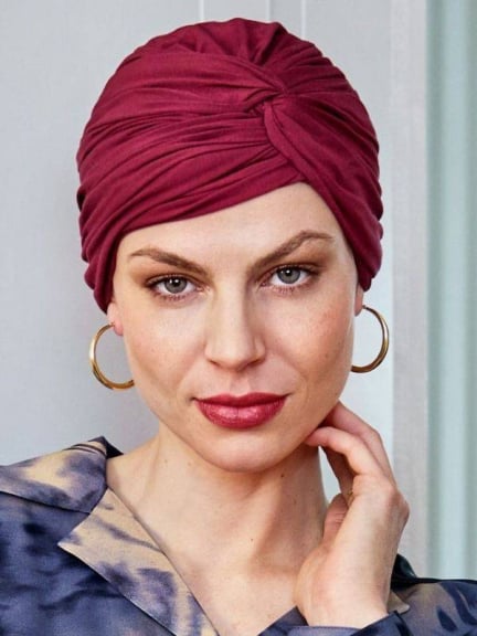 Bonnet Joyo Bambou Christine Headwear, turban classique en bambou à torsade, taille unique, coloris sobres et élégants.