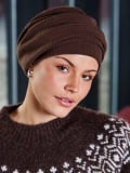Bonnet chimio Viva Christine Headwear en coton, doublure bambou-viscose douce, bandeau amovible effet drapé pour un look naturel