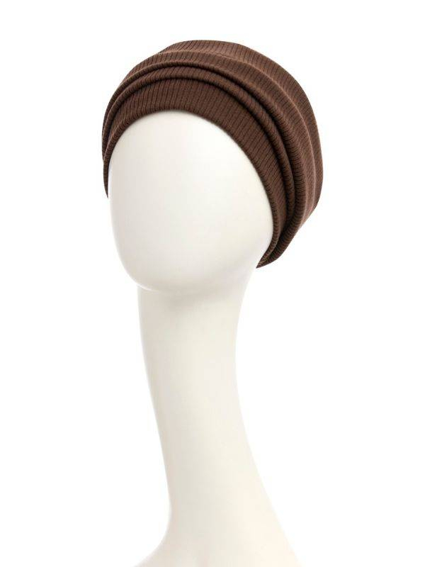 Bonnet chimio Viva Christine Headwear en coton, doublure bambou-viscose douce, bandeau amovible effet drapé pour un look naturel