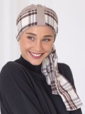 Turban Mirabeau NJ Création en viscose, élasthanne et coton, confortable et discret pour camoufler l’alopécie.