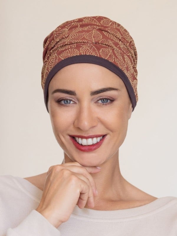 Turban Odéon NJ Création : bonnet élégant à plis froncés pour plus de volume, doux et confortable au quotidien