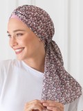 Turban chimio Etoile NJ Création avec long voile à nouer pour un style élégant, léger et modulable