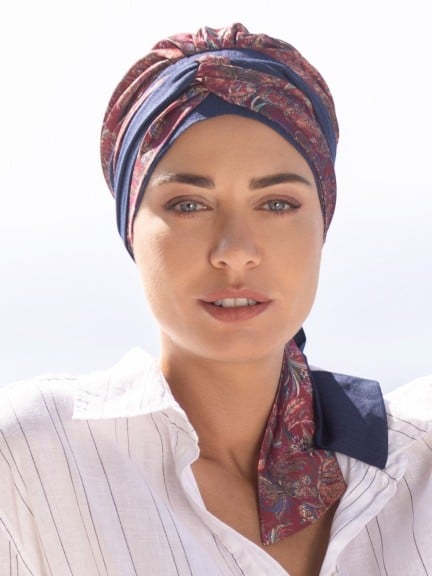 Turban Ségur — turban léger et nouable, idéal pour camoufler l'alopécie