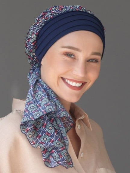 Turban Notre Dame — voile nouable, tissus doux et élégants