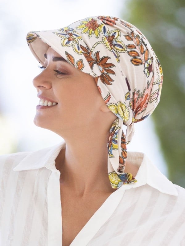 Casquette chimio Vincennes NJ Création, légère et souple, style féminin pour l’été et camoufler l’alopécie