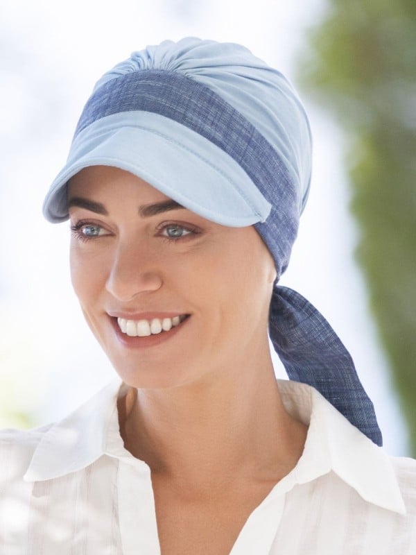 Casquette chimio Vincennes NJ Création, légère et souple, style féminin pour l’été et camoufler l’alopécie