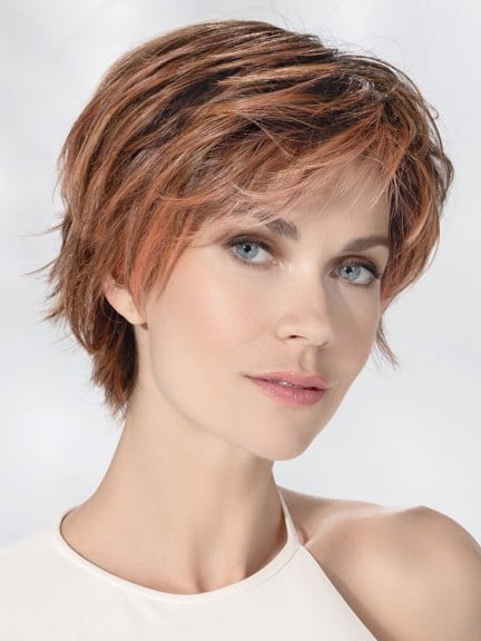 Perruque Avenue Soft - coupe courte effilée, tulle frontal, fibre Air Lite 130°C