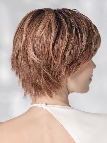 Perruque Avenue Soft - coupe courte effilée, tulle frontal, fibre Air Lite 130°C