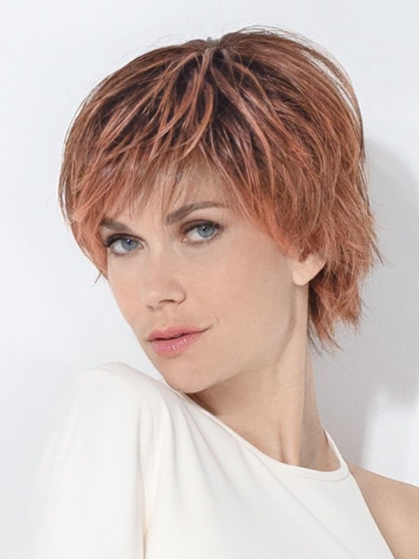 Perruque Avenue Soft Ellen Wille : coupe courte effilée, tulle frontal extra-long, fibre Air Lite résistante à la chaleur