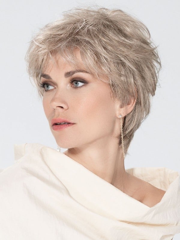 Perruque Ellen Wille Charme Small Soft : coupe courte volumineuse, bordure invisible extra longue, confort médical, petit tour d