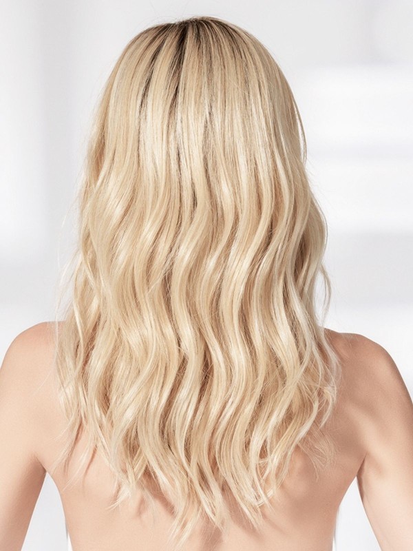 Perruque Fantasy Deluxe - longue ondulée, tulle frontal discret, effet rooted/mix