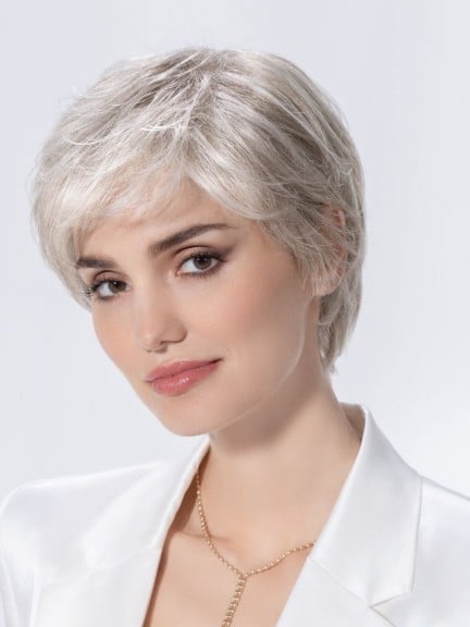 Perruque Harmony Soft — tulle frontal extra-long, fibre Air Lite, effet rooted et balayage mix