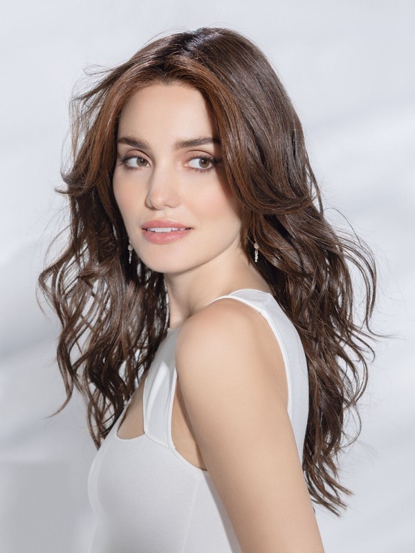 Adoptez Sparkle Deluxe — longue, tulle frontal, effet rooted/mix/lighted/tipped