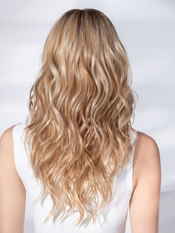 Adoptez Sparkle Deluxe — longue, tulle frontal, effet rooted/mix/lighted/tipped