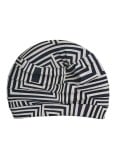 Turban chimio Medea Gisela Mayer, motifs géométriques, intérieur bambou