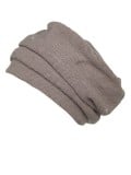 Turban Mina Knitt plissé en bambou et spandex, coloris naturel