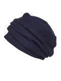 Turban Mina Knitt plissé en bambou et spandex, coloris naturel