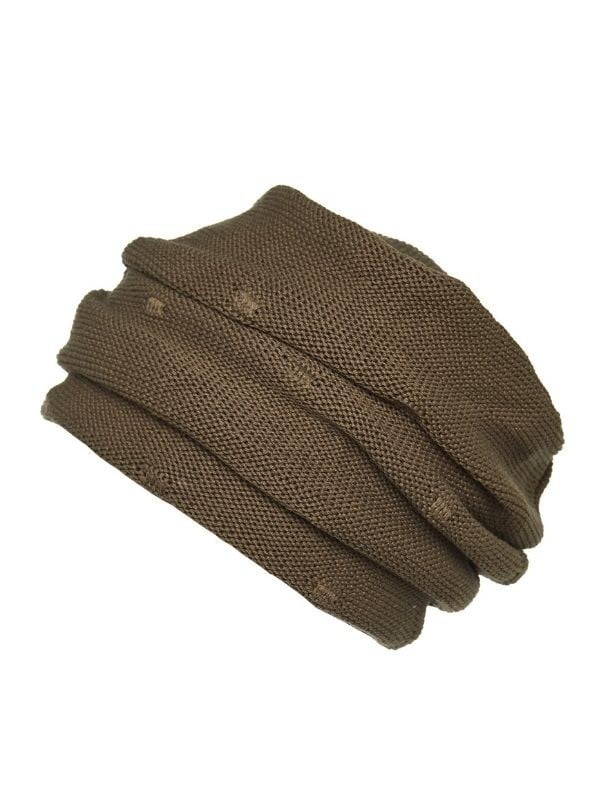 Turban Mina Knitt plissé en bambou et spandex, coloris naturel