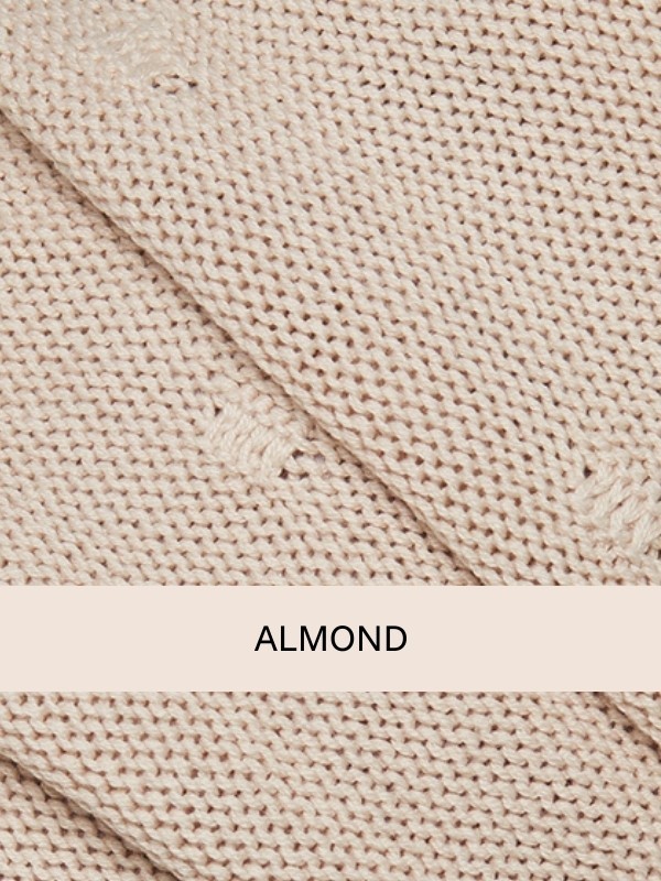 Turban Mina Knitt plissé en bambou et spandex, coloris naturel