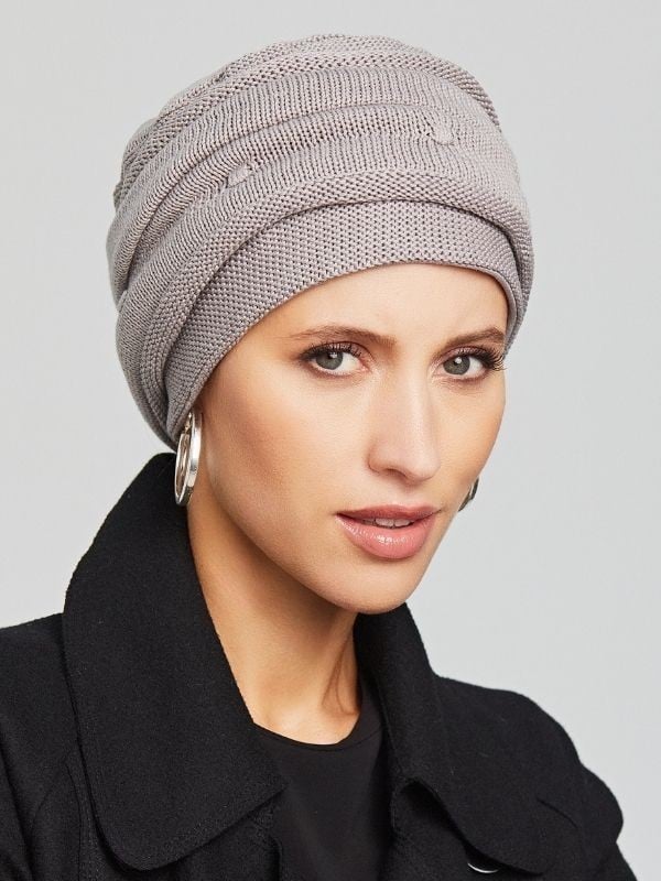 Turban Set Riva Knitt en coton et bambou, bonnet et bandeau pour style et maintien