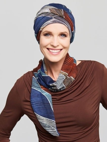 Portez le Turban Maxi Set Mara avec bandeau long noué