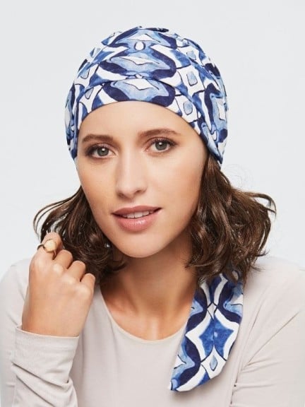 Madrid Printed turban foulard viscose doux imprime, adoptez un look chic