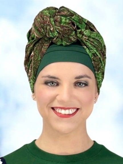 Foulard Hippie MM Paris en viscose colorée - nouez-le pour sublimer votre coiffure