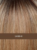 Prime Long Deluxe HH - Perruque longue 100% Remy, naturel, bordure frontale invisible - Couleur 14/88+8