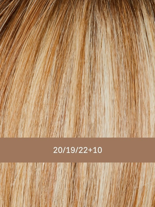 Prime Long Deluxe HH - Perruque longue 100% Remy, naturel, bordure frontale invisible - Couleur 20/19/22+10