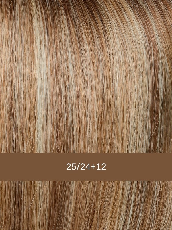 Perruque Sympathy HH Mono Lace Deluxe Small en Remy Hair : lace front discret, mono-filament, coupe longue dégradée, 48–54 cm