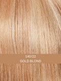 Luxery Lace E — perruque longue naturelle, frange effilée, bonnet 100% fait main - Couleur 140/22 Gold Blond