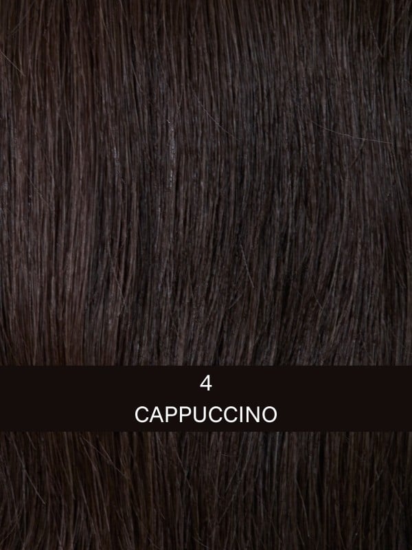 Adoptez Luxery Lace D — perruque en cheveux naturels, tulle cinéma - Couleur 4 Cappuccino