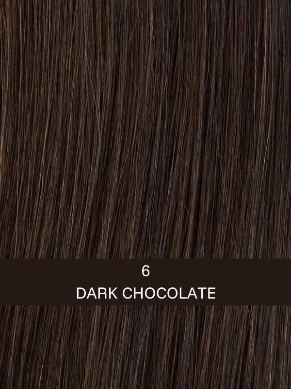 Luxery Lace C - carré mi-long naturel, coupe légère et féminine - Couleur 4 - Darkchocolate