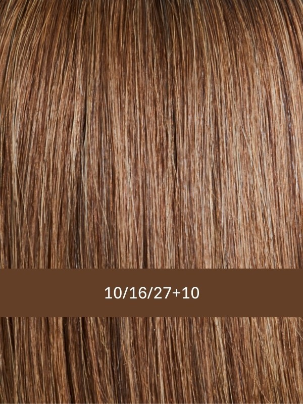 Prime Page Lace HH — Carré mi‑long naturel, tulle frontal invisible et confort léger - Couleur 10/16/27+10