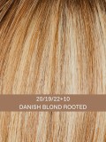 Perruque Linda HH Deluxe : mi‑longue Remy Hair 100% pour un look naturel- Couleur 20/19/22+10 Danish Blond Rooted