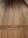 Perruque Linda HH Deluxe : mi‑longue Remy Hair 100% pour un look naturel et confortable - Couleur 14/88+8 - Champagne Rooted