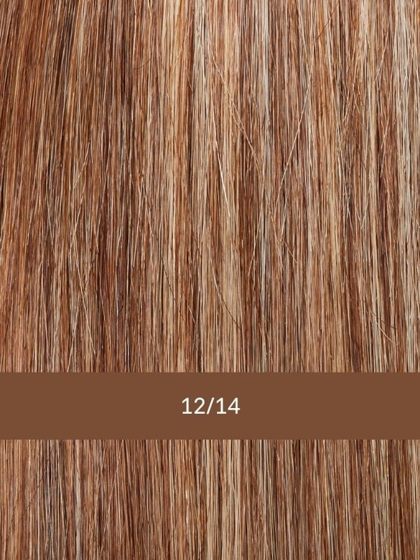 Perruque Gisela Mayer Euro Mix Pearl : carré mi-long dégradé, 100% Euro Human Hair, lace front invisible, rendu naturel