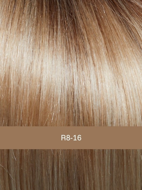 Perruque Gisela Mayer Euro Mix Pearl : carré mi-long dégradé, 100% Euro Human Hair, lace front invisible, rendu naturel