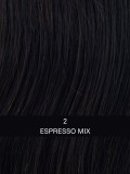 Adoptez Euro Gold : carré mi-long naturel en 100% Euro Human Hair - Couleur 2 Espresso Mix